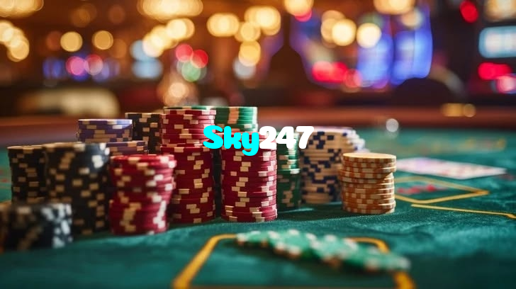 Sky247 casino presented on mobile device in Pakistan with slots and live games